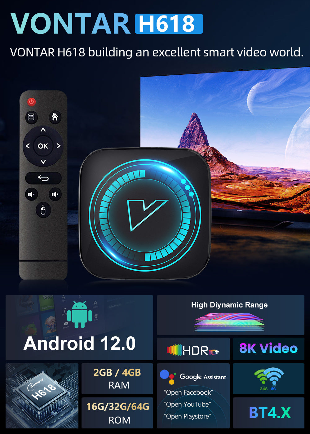 VONTAR H618 TV BOX